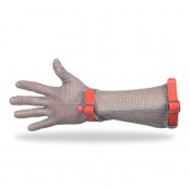 Manulatex GCM Long Cuff Steel Mesh Glove with PU Adjustment Straps